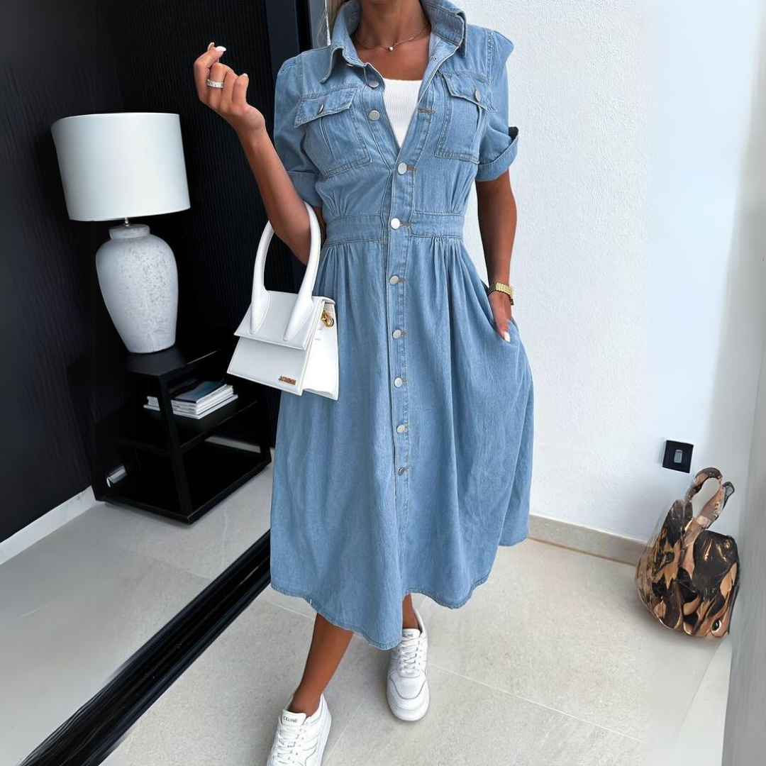 Alissa™ - Trendy denim dress