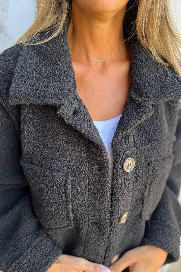 Madeleine™ - Warm Teddy Jacket with Elegant Buttons