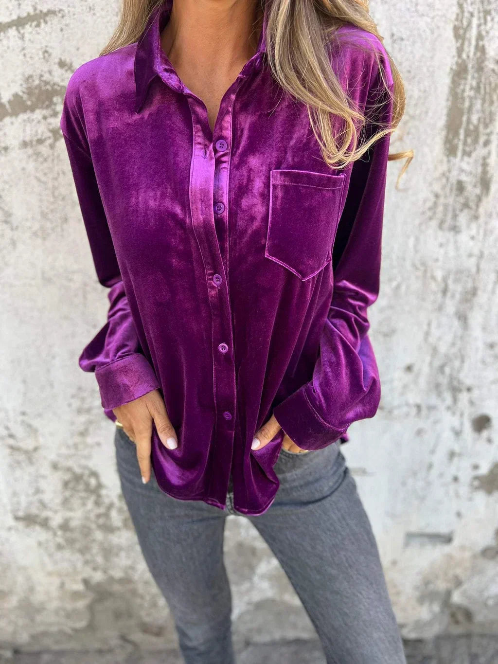 Clara/ Velvet Blouse