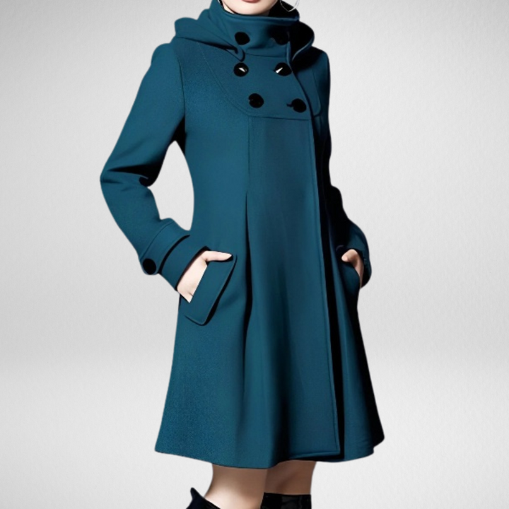 Alice | Hooded Scarf Dress Jacket