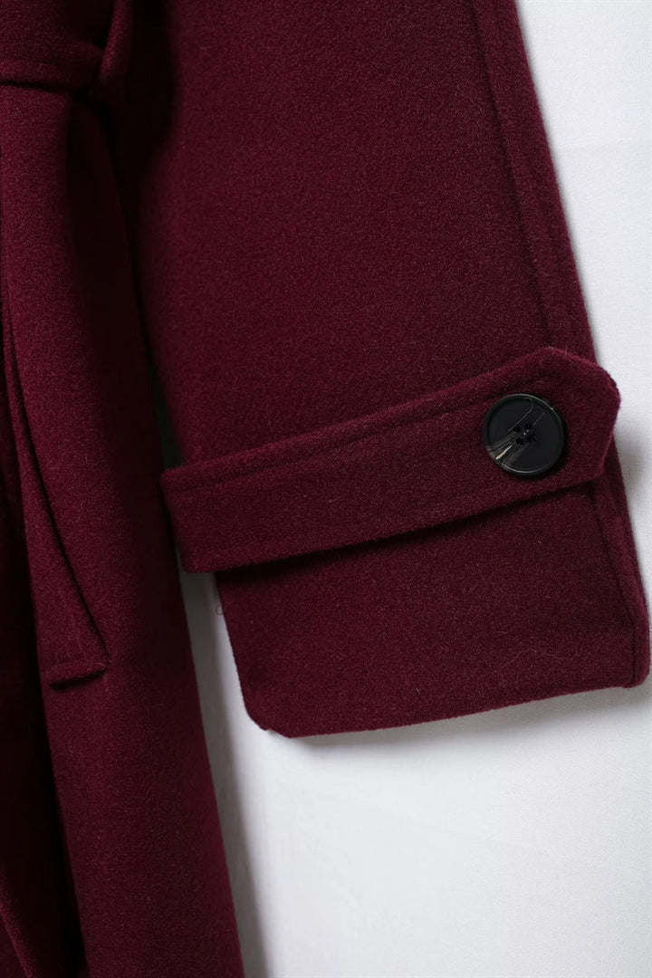 Clara™ | Elegant Classy Burgundy Coat