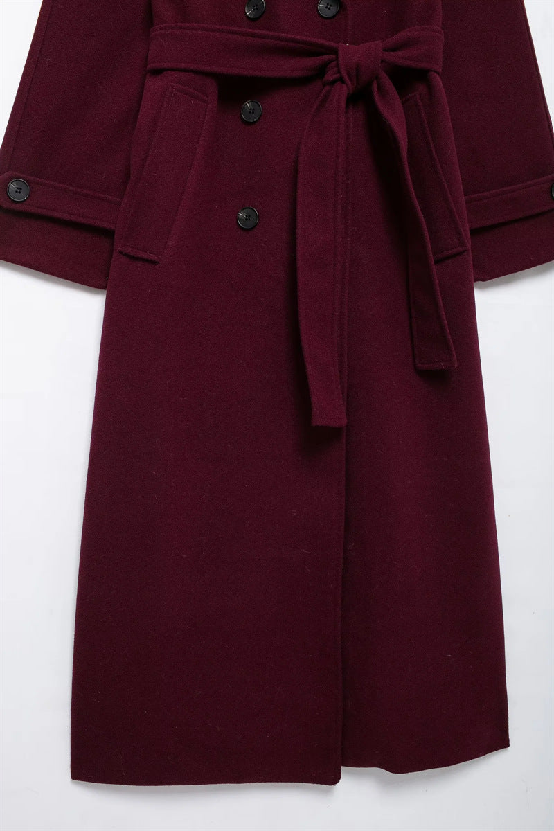 Clara™ | Elegant Classy Burgundy Coat