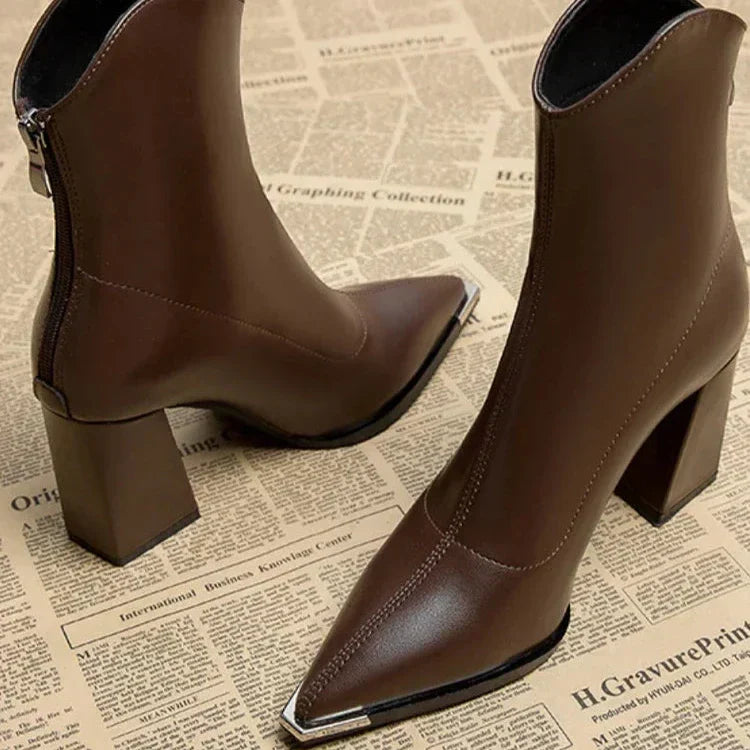 Vivienne™ | Luxe Heeled Ankle Boots