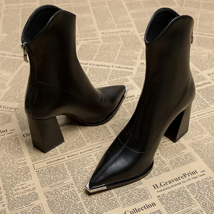 Vivienne™ | Luxe Heeled Ankle Boots