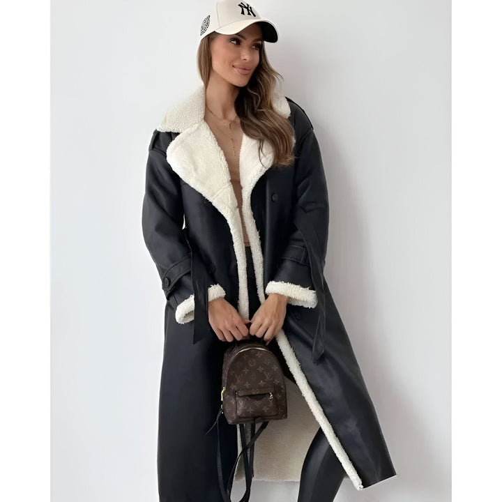 Amelia™ | Luxe Sherpa-Lined Trench Coat