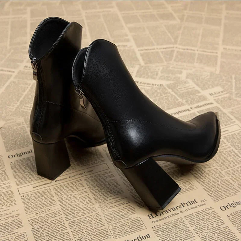 Vivienne™ | Luxe Heeled Ankle Boots