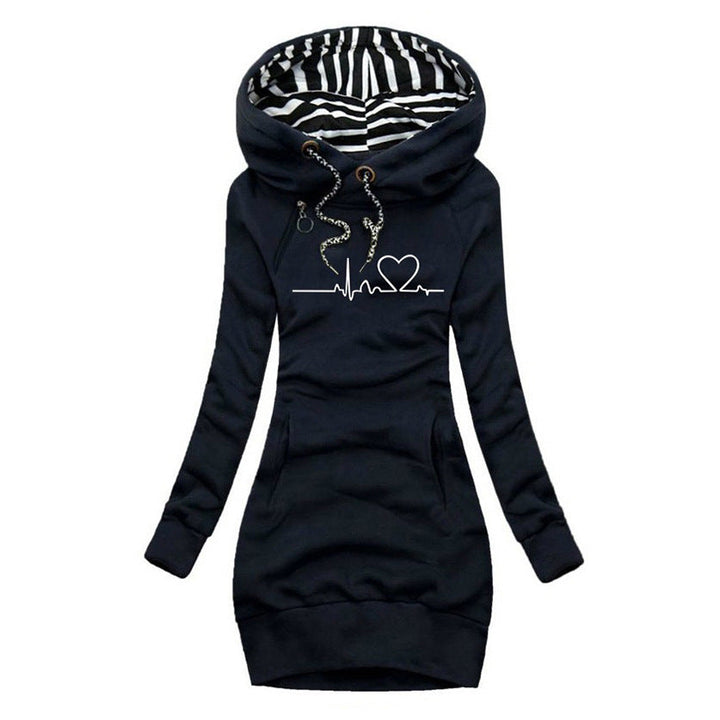 Amber™ | Cozy Heartbeat Hoodie Dress