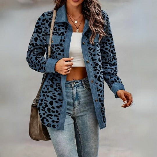 Louise™ | Chic Leopard Print Women's Jacket