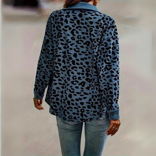 Myla™ | Leopard Print Button-Up Shirt