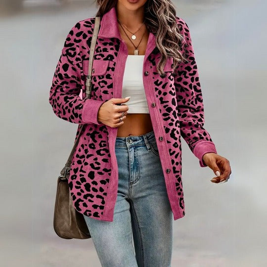 Louise™ | Chic Leopard Print Women's Jacket