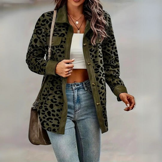 Louise™ | Chic Leopard Print Women's Jacket