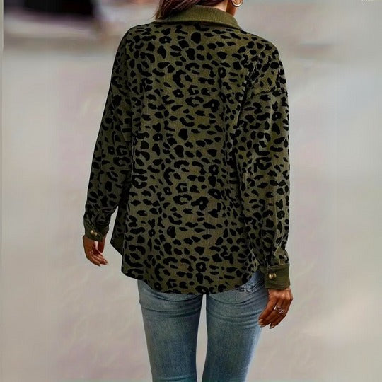 Louise™ | Chic Leopard Print Women's Jacket