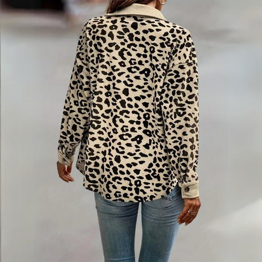 Myla™ | Leopard Print Button-Up Shirt