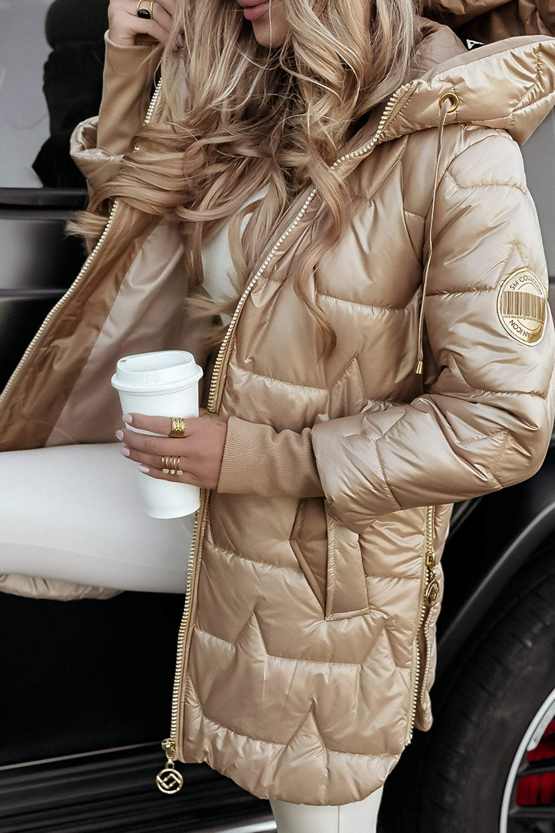 Lara™ Luxe Quilted Hooded Jacket