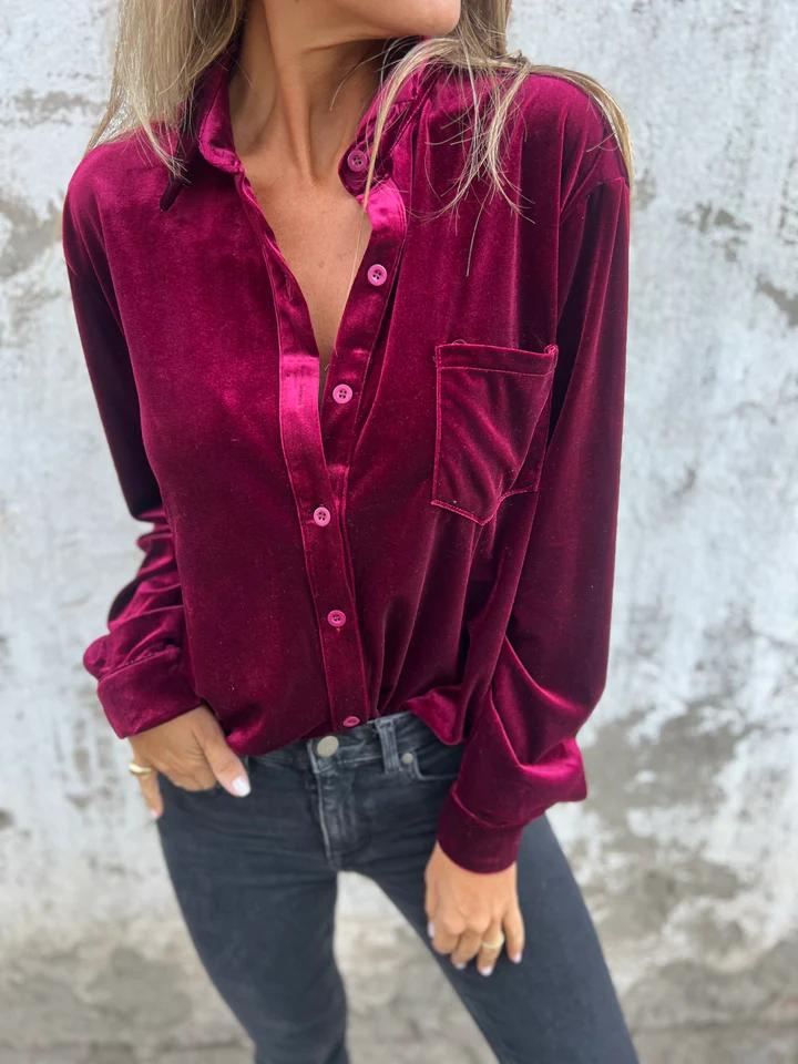 Clara/ Velvet Blouse