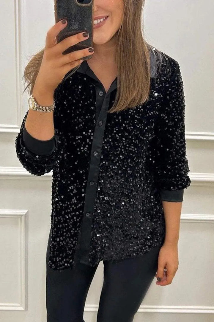 Bonnie™ | Sequin Sparkle Shirt